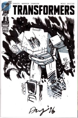 Daniel Warren Johnson | Transformers Issue 1 Page Sketch Cover | Felix Comic Art