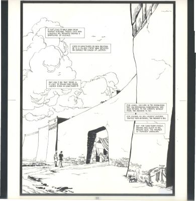 Tim Sale | Tim Sale Thieves World Large Art - End Page Issue Thieves’ World Page 55 | Koch Comic Art