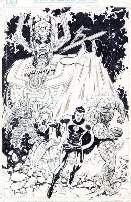 Francisco Paronzini | Fantastic Four Galactus Illustration Page Illustration | Splash Page