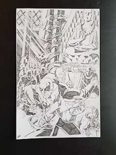 Jonathan Lau - Original Art Pencil Pin-Up - Power Man & Iron FIst - (2008) 