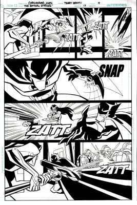 Christopher Jones, Terry Beatty | Batman Strikes #17 P 9 (Batman Battles Riddler!) 2005 | Romitaman