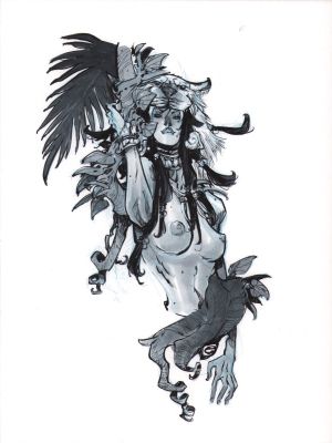 Eric Canete | Jungle Babe Mixed Media Art | Anthony’s Comic Book Art