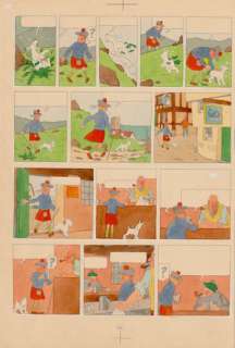 Hergé, Georges Remi Dit (1907-1983) | Hergé et Alice Devos, L’Ile Noire, mise en couleurs… | Stanley’s Auction