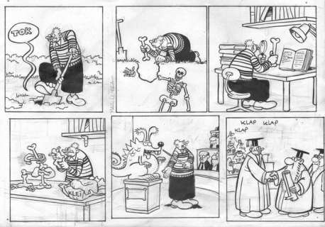 Retera, Mark - Original, published, double strip - Dirkjan volume 15 - De ware toedracht in de academische wereld - (2009) | Catawiki