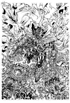 Harvey Tolibao | King Spawn Issue 55 Page Cover | Next Comic Art