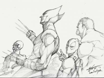 InHyuk Lee - InHyuk Lee Marvel Super-Heroes Pencil Sketch