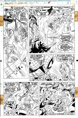Alex Saviuk, Keith Williams | Web of Spider-Man #75 P 6 (Spider-Man in Every Panel with Ice-Man Throughout Entire Page!) 1990 | Romitaman