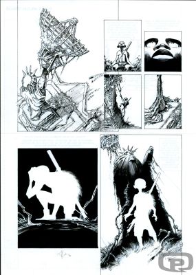 Olivier Vatine | Niourk Volume 2, Page 23 - Original Art by Olivier Vatine | Pulp’s Art