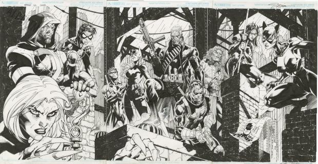Jim Lee, Scott Williams - Batman: Hush 2 Issue 163 Page Tri Fold Cover
