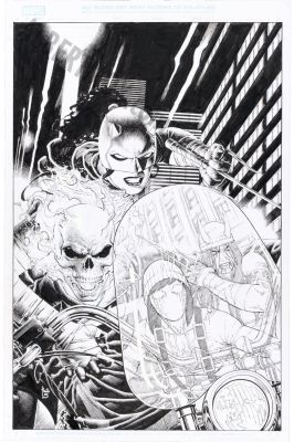 Paulo Siqueira | Daredevil: Unleash Hell - Red Band Issue 4 Page Cover | Albert Moy