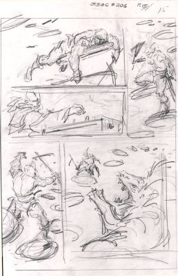 John Buscema | Savage Sword of Conan #206 P 15 (11 X 17 Inch Bronze Age Prelim) | Romitaman