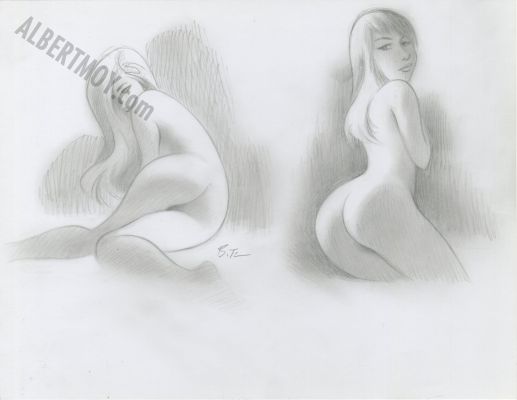 Bruce Timm | Double Nude Pencils Page 209 | Albert Moy