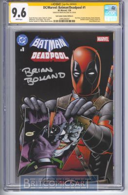 Brian Bolland | Batman/Deadpool 1 Limited Variant Cover Cgc Signed By Brian Bolland Issue 1 Page 0 | BritComicsArt