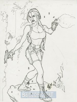 Adam Hughes | Tomb Raider By Adam Hughes Pin Up | BritComicsArt