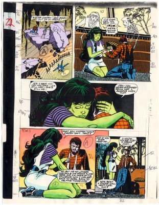 Bob Sharen Don Perlin | Marvel Fanfare She-Hulk Color Guide Issue 48 Page 22 | Catskill Comics