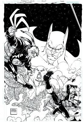 Freddie Williams II | Outsiders: Five of a Kind - Nightwing / Boomerang #1 Cover (Batman, Captain Boomerang, Nightwing, Chemo!) 2007 | Romitaman