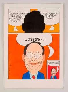 Chiappori, Alfredo - original satirical plate for Panorama (1992) | Catawiki