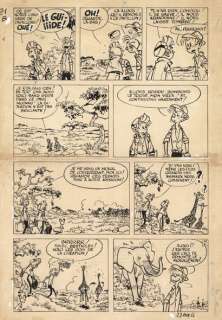 Andre Franquin (1924-1997) | Spirou et Fantasio - La corne du rhinocéros | Huberty Breyne