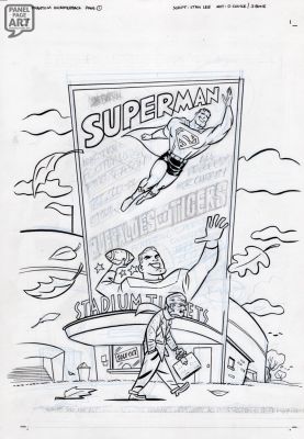 Darwyn Cooke | Dc Comics Presents: Superman # 1 Page 1 Splash | Panel Page Art
