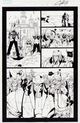 Clayton Henry, John Livesay | X Men: Apocalypse Vs. Dracula #4 Pg. 12 - Signed | Anthony’s Comic Book Art