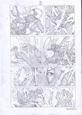 Paul Davidson – Ghost Rider – Spirits of Violence 4p15 | Berserker Art