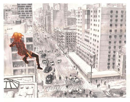 HENRICHON NIKO - Double planche originale 28-29 de Spectateurs