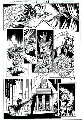 Mark Bagley Scott Hanna Mark Farmer | Spider-Man And Batman G/N P 37 (Carnage & Joker Battle in Every Panel!) 1995 | Romitaman