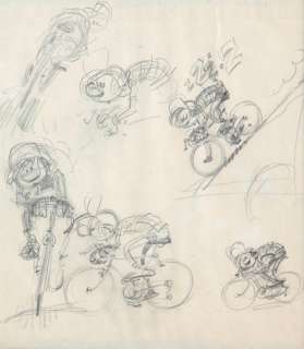 Franquin | Gaston Lagaffe, illustration Ã  la mine de plomb r… | Banque Dessinée