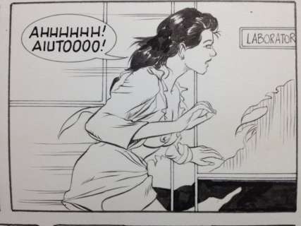 Original work - 16x original plates "Fumetti Flash" full story for adults only (1984) | Catawiki