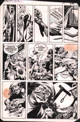 Carmine Infantino, Rudy Nebres | The Comet #1 P.27 - Hangman Suits Up To Save Grandma - 1983 | Anthony’s Comic Book Art