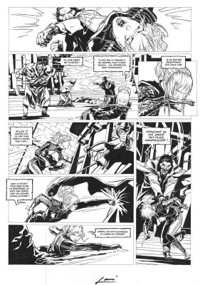 Laci | Planche originale 36 du tome 2 de Sherlock Holmes & Les Voyageurs du Temps | Galerie Napoléon
