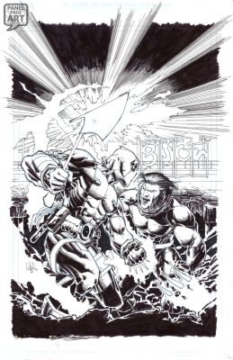 Whilce Portacio | Wolverine Vs Deadpool Cover - Spain | Panel Page Art