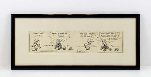 Percy Crosby’s "Skippy", July 1933, Large Comic Strip, Original Art | University Archives