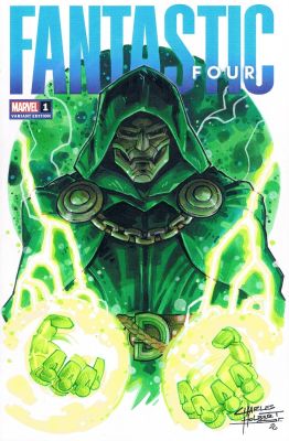 Charles Holbert, Jr | Doctor Doom Sketch Cover Marvel Avengers | TDArt