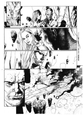 Secher Valentin | Planche originale 6 signée de Méta-Baron T.06 | Galerie Napoléon