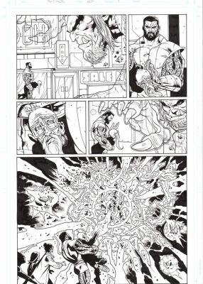 Paul Davidson – X-Force – 42p11 – Colossus Wolverine Domino Beast Sage | Berserker Art