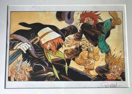 Fourquemin, Xavier - Originele tekening in kleur - Miss Endicott  (2007) | Catawiki