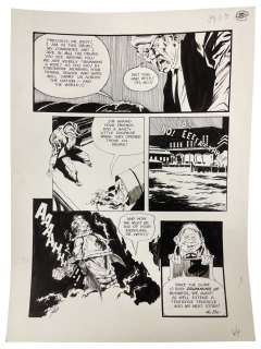 EERIE The Killer Slime Original Storyboard Production Comic Art | Los Angeles Estate Auction