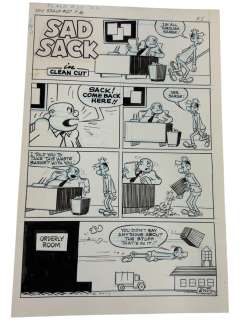 Sad Sack Comics Original Storyboard Production Comic Art | Los Angeles Estate Auction