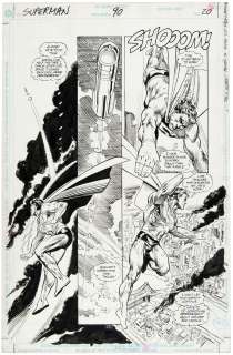 "SUPERMAN" #90 COMIC BOOK PAGE ORIGINAL ART. | Hake’s