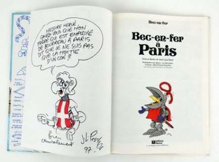 Pesch Jean Louis Jolie... | PESCH Jean Louis Jolie dédicace sur l’album Bec en... | Vermot et Associés