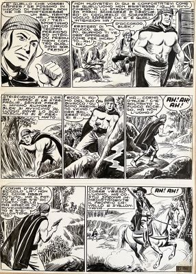 Essegesse | Original page for Il Grande Blek. Cm. 23,5x33. Ink. Mint. Code 2024. | Segni e Disegni