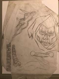 George Tuska | Fs - Doctor Doom Prelim Sketch By George Tuska | ComicArtFans Classifieds