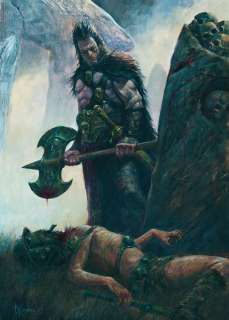 Dave Kendall – 2000AD Slaine Book of scars pinup