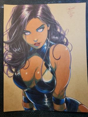 Psylocke Original Fine Art Signed 8.5x11 COA Included | eBay US (Buy It Now)