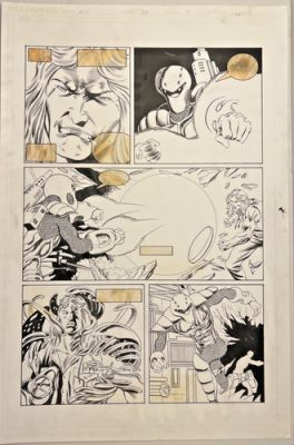 X-O Manowar #32 Pg. 7 Valiant Original Comic Art-Rik Levins Randy Elliott 1992 | eBay US