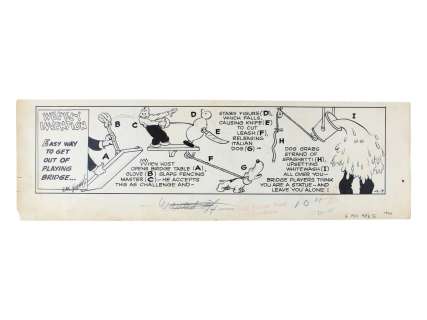 Rube Goldberg "Weekly Invention" Original (1940) | Weiss Auctions