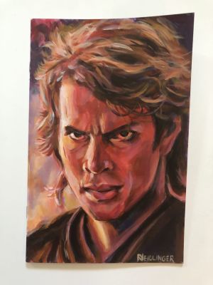 Dan Neidlinger | Anakin Skywalker painted sketch cover | Raremarq (Buy It Now)