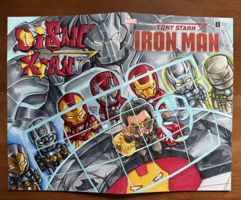 Bill Cao | Iron Man Tony Stark Sketch Cover by Disanxian | Raremarq (Buy It Now)