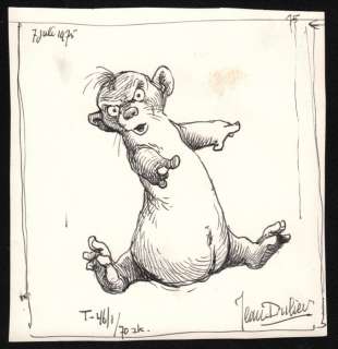 Dulieu, Jean (Oort,Jan van) - Originele tekening - Paulus de Boskabouter - Opgewonden Gregorius - (1975) | Catawiki